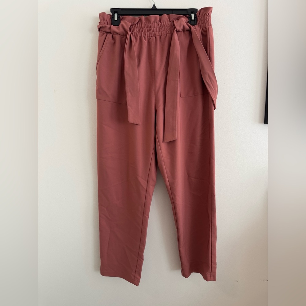 WMNS Grace Karin Tie Waist Elastic Trousers Pants
